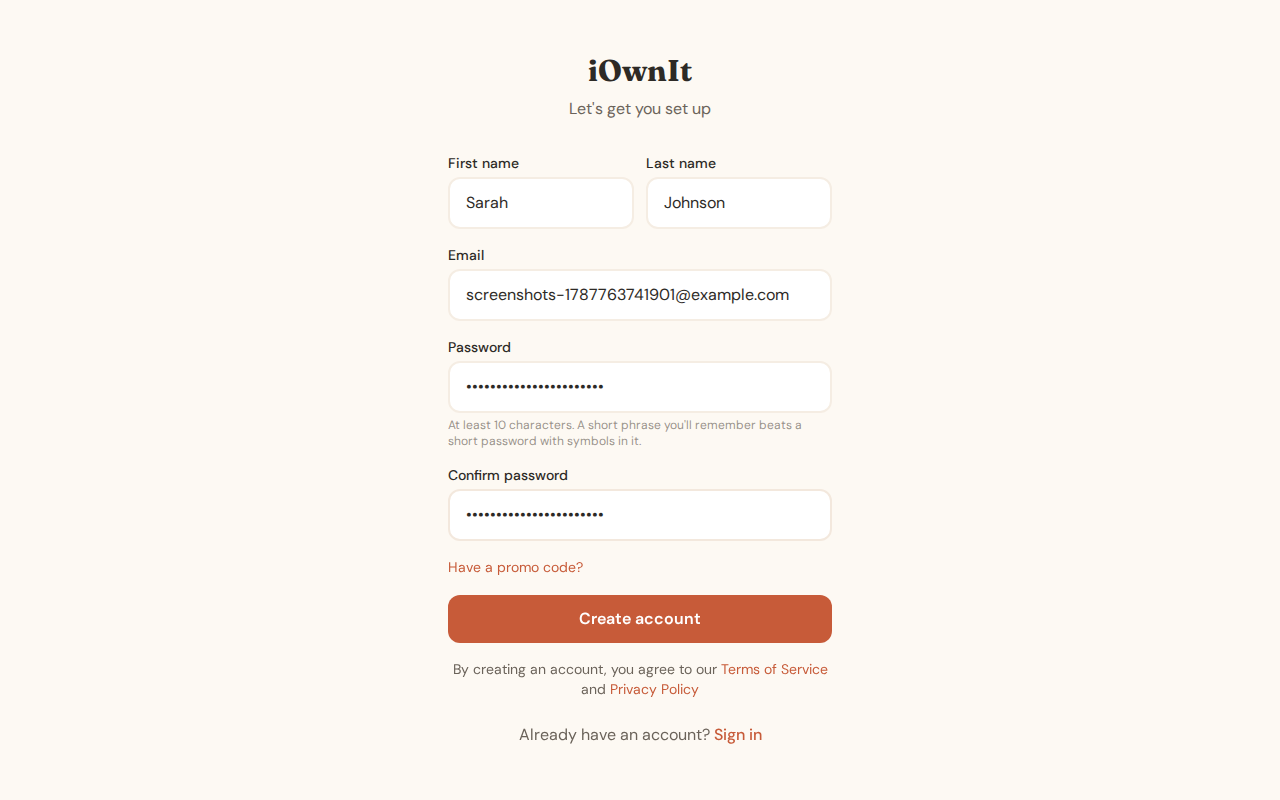 Registration Filled