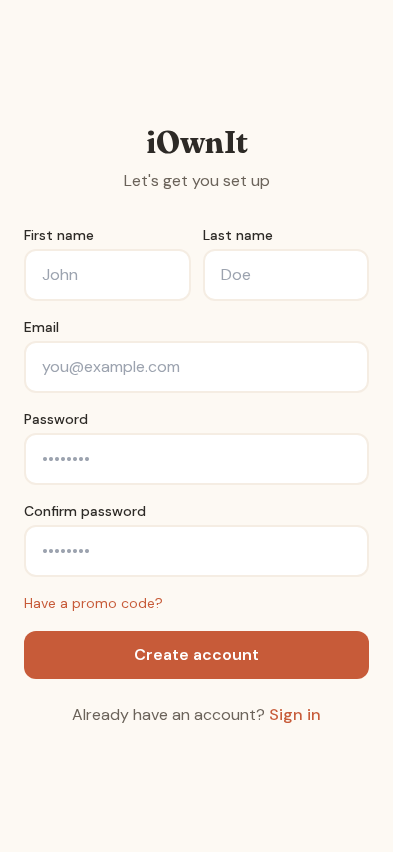 Sign Up Form