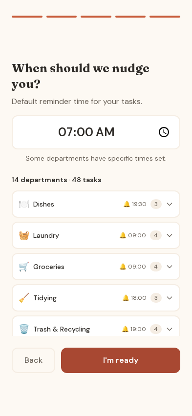 Notifications Setup