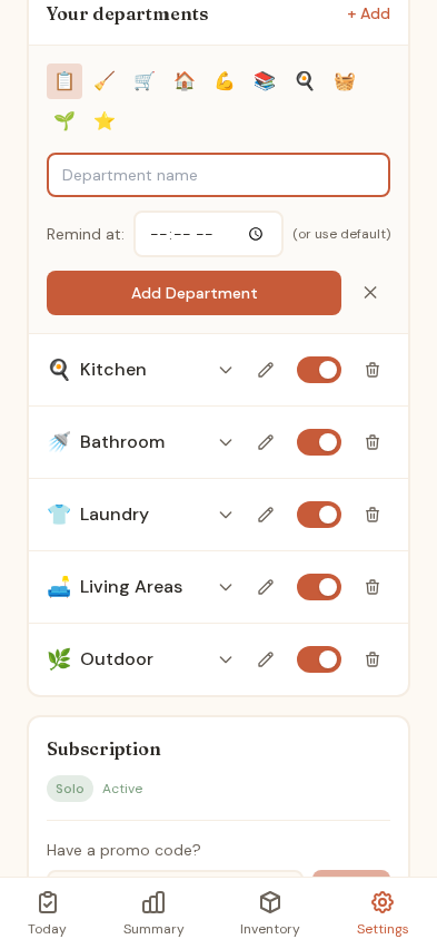 Add Department Form