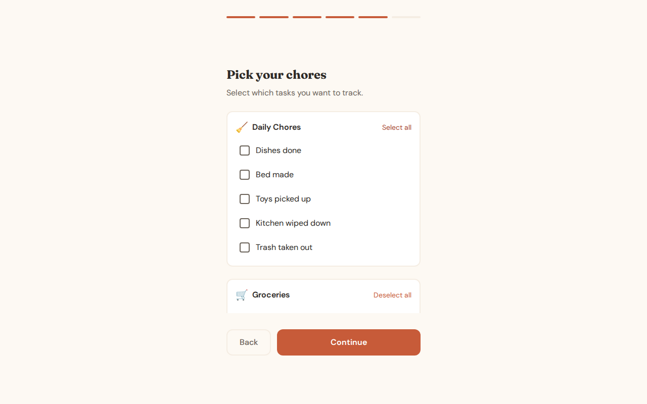 Task Selection